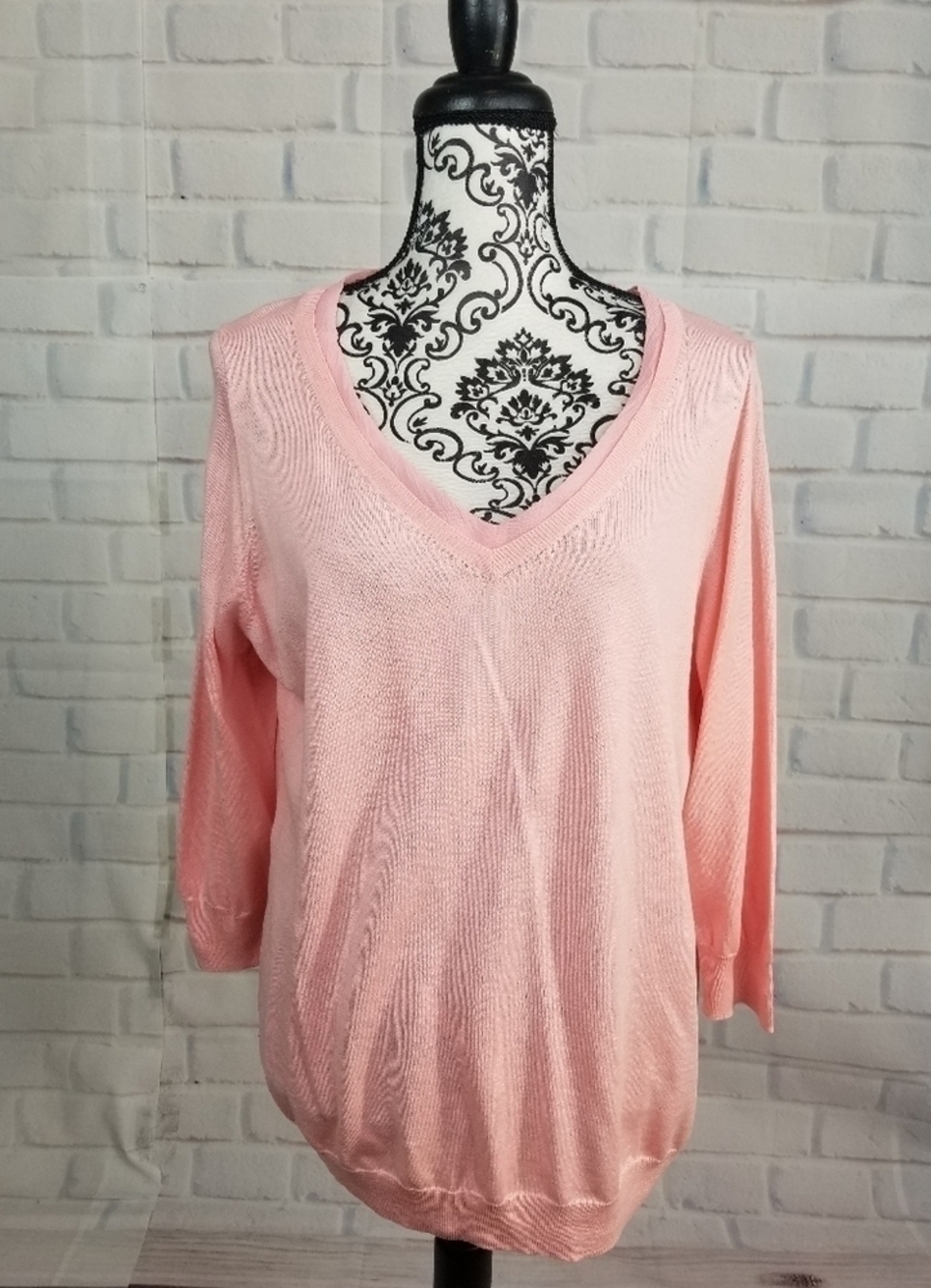 Talbots size 1x long sleeve stretch knit sweater